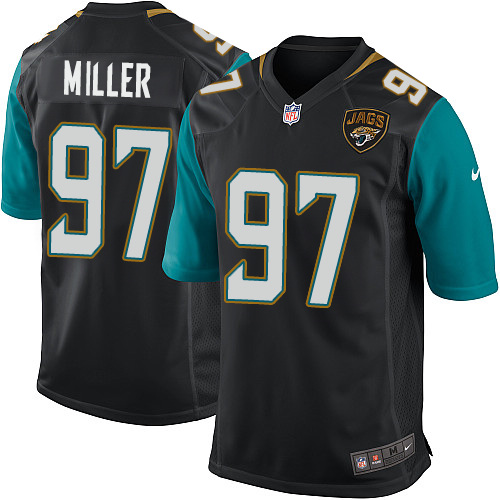 Men's Game Roy Miller Nike Jersey Black Alternate - #97 NFL Jacksonville Jaguars